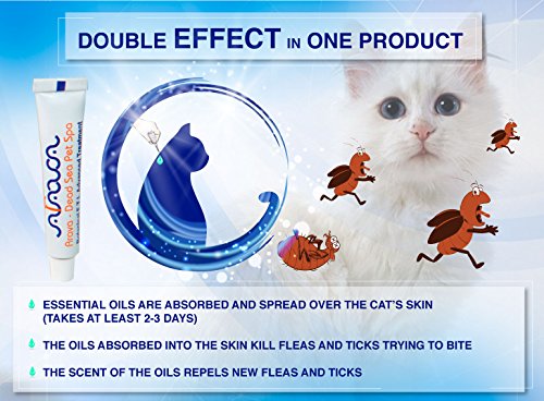 Arava Flea & Tick Prevention for Cats - 4-Doses – Puppy & Cat Flea Treatment - Botanical Flea & Tick Control Drops Repel Pests with Natural Oils – 100% Safe for Pets - Enhanced Defense & Prevention
