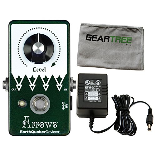 EarthQuaker Devices Arrows Pre Amp Booster Pedal w/Power Supply and Geartree Cl