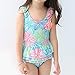 Saidi Girls One Piece Swimsuit Flowers