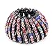 Yeshan Rhinestone Expandable Ponytail Holder Multicolor Elegant New Hairpins Clip Women's Hair styles Girl Bird Nest Hair Clip,Pack of 2