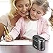 BOOCOSA Pencil Sharpener, BEST Heavy Duty Steel Blade, Electric Pencils Sharpener with Auto Stop for School Classroom Office Home - Precise Perfect Point Every time for Artists Kids Adults (0.8)