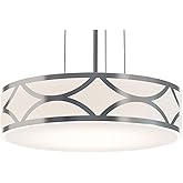 AFX Lake 3-Light 16'' LED Pendant - Painted Nickel