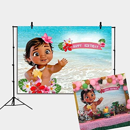 Daniu Bebe Moana Toile De Fond Anniversaire Fete Decor Banniere Mer Bleu Eau Ete Photographie Toile De Fond Bebe Douche Vinyle Fond De Table Dekoracja Amazon Pl Electronics