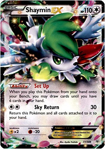 Pokemon - Shaymin-EX (77/108) - XY Roaring Skies - Holo