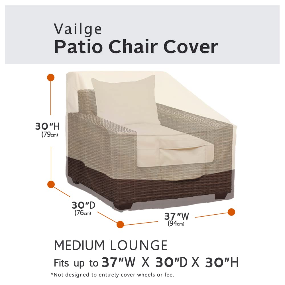 Vailge Patio Chair Covers, Lounge Deep Seat Cover, Heavy Duty and