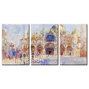 3 Panel World Famous Painting Reproduction The Piazza...