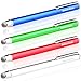 Dimples Excel New Generation 4 x 5.5 Inch 14 cm Stylus Pens with Ultra Slim 3 mm Micro-Knit Hybrid Fiber Tip + 4 x Replacement Tips