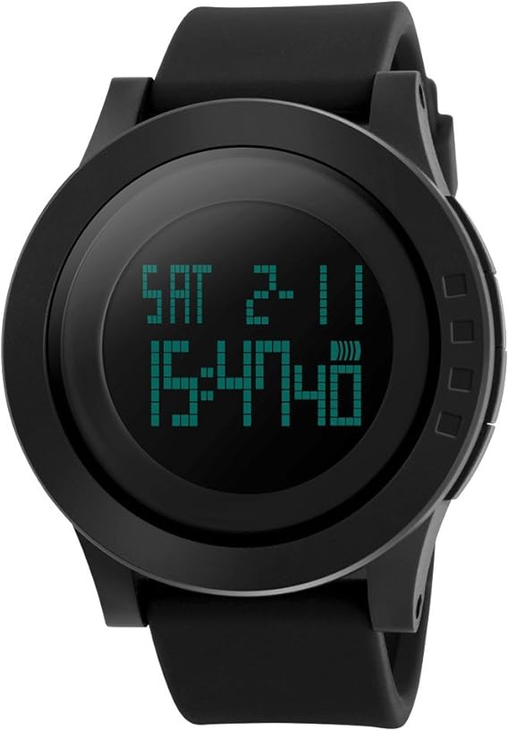 Amazon Zoooom カラフル シンプル ラウンド デザイン デジタル ウォッチ 腕 時計 クォーツ ファッション カジュアル ギフト プレゼント 男性 女性 メンズ レディース ブラック Zm Watch1979 Bk メンズ腕時計 腕時計 通販