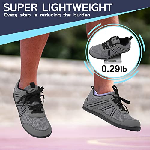 Minimalist Trail Shoes Men Wide Barefoot Walking Shoe Mesh Workout