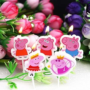 Generic Party Santhe Peppa Pig Candle for Birthday Decoration