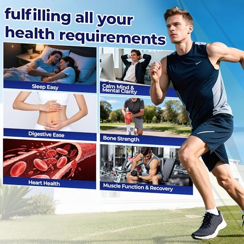 Magnesium Complex 700mg | 12-in-1 High Absorption Supplement | Glycinate, Citrate, Malate, Taurate & More | Sleep Support, Muscle Cramp Relief, Stress, Heart, Bone & Nerve Health | 120 Vegan Capsules