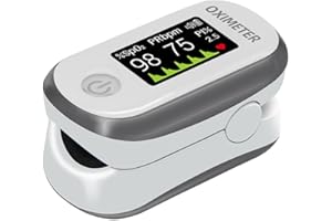 Pulse Oximeter, Fingertip Blood Oxygen Saturation Monitor for Spo2 and Heart Rate Fast Reading with OLED Display, Finger Puls