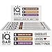 IQ BAR Brain + Body Bars, Chocolate Lovers Variety | Keto, Paleo-Friendly, Vegan | 10-11g Protein, <1g Sugar, 4g Net Carbs | Non-GMO, Gluten-Free, No Sugar Alcohols | 12-Count (3 Flavors)