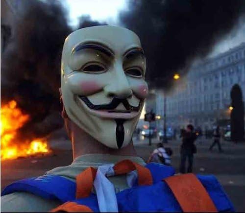 Anonymous Hackers Mask Adult Size Amazon Co Uk Toys Games