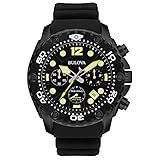 Bulova Men's 98B243 Sea King Analog Display Quartz Black Watch