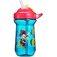 The First Years Disney Mickey Mouse Straw Sippy Cup with Flip Top Lid for Toddlers, 10 Ounce (Royal Blue)