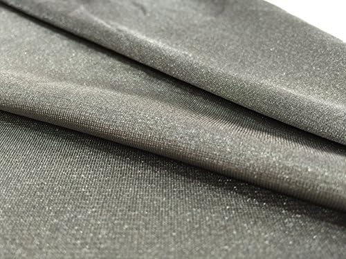 JWtextec 18%Silver Fiber Conductive Fabric Knitted Technique Anti Radiation Silver Fabric (57x19.685 Inches(1.45mX0.5m))