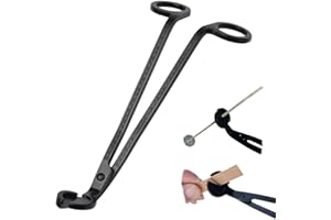 PHINICCO Stainless Steel Wick Trimmer - Cutter & Clipper for Candle Lovers, Black