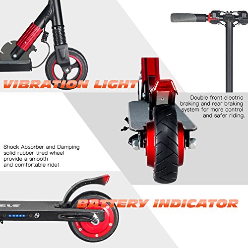 MegaWheels Electric Scooter for Kids and Adults up to 14mph Ultra-Lightweight Foldable Electric Kick Scooter