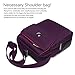 CoolBELL 10.6 inches shoulder bag Fabric messenger bag iPad carrying case Hand bag Tablet Briefcase Waterproof Oxford cloth laptop computer shoulder bag for iPad/Men/Women/College/Teen,Purple