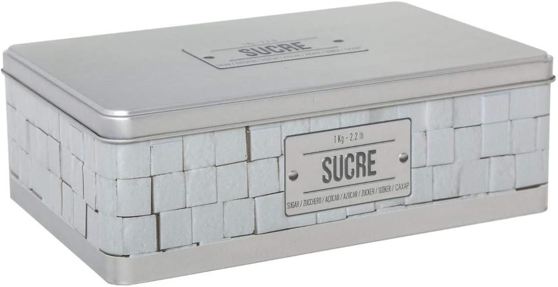Caja de azúcar de marfil en relieve IV: Amazon.es: Hogar