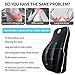 Gugusure Lumbar Support for Office Chair, Memory Foam Back Cushion with Breathable Mesh Cover for Car Seat,Orthopedic Backrest for Low Back Pain Relief