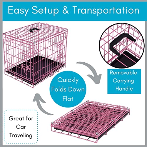 Best Wire Dog Kennel Small (24 Inches) Double Door Metal