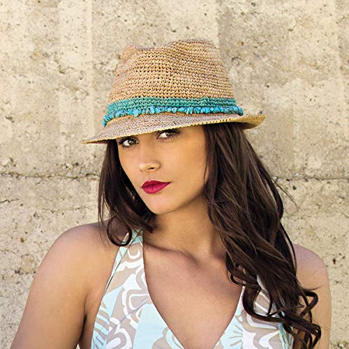 Wallaroo Hat Company Tahiti Trilby TwoToned Sun Hat, Packable
