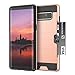 Vmini Samsung Galaxy Note 8 Case, Note 8 Shockproof Case with Slim Dual Layer Wallet Design and Card Slot Holder, Drawing Cover Design, Rose Gold