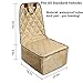 Dog Car Seat Cover, iCode Dog Front Seat Cover with Durable Super Soft Heavy Gauge Waterproof Fabric -Khaki (Seatbelt Included)