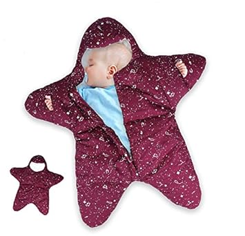 Dee Banna Baby Swaddle, Neugeborenen Stern Baby Boy Girl Bunting Winter Schlafsack warme Decke Swaddle für 0-12 Monate Baby(r