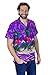 Funky Hawaiian Shirt, Parrot, Purple 3XL