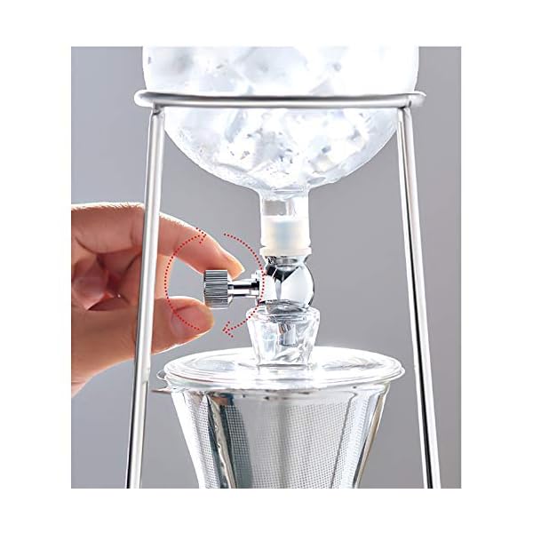 BaoYPP Ice Drip Kaffeemaschine EIS Tropfkaffee-Kaffeemaschine Haushalts-Tropf-Typ Kaltbrauer Kaffeemaschine Eisbrau… – Bild 7