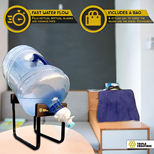5 Gallon Water Jug Dispenser + Zipper Bag + 2 Spouts BPA FREE 55 mm