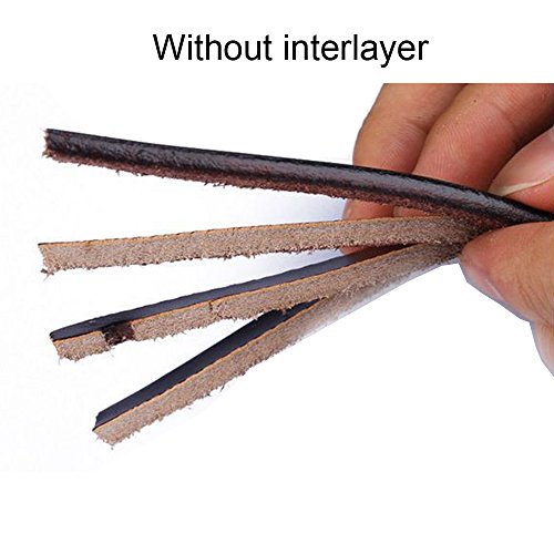 JingHao pin buckle Mens Belts Genuine Leather Casual Belt Size S-6XL (4XL 46"-48" Length 135cm, Chocolate)