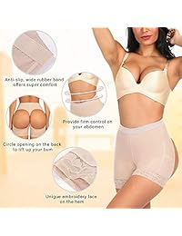 Body Shaper para dama Butt Lifter Lace Slimmer Underwear Boyshort Bragas