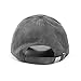 JOOWEN 6 Panel Faux Suede Leather Classic Adjustable Baseball Cap (Ash Grey)