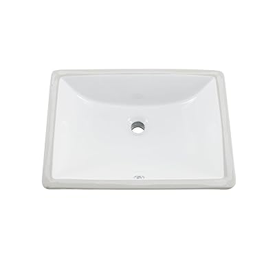 Buy 1813cbw 18 X 13 Inside Dimension White Rectangular Porcelain Undermount Lavatory Bathroom Sink Online In Indonesia B01lqtq16a