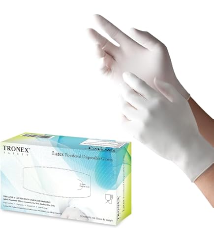 Amazon.com: TRONEX 1510 Rubber Latex Disposable Gloves, Non