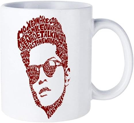 Amazon Co Jp マグカップ コーヒーマグ 雑貨 コップ 陶器 330ml ブルーノ マーズ プリント かわいい ホワイト オリジナル カップ コーヒーカップ 贈り物 プレゼント セラミック オシャレ Home Kitchen