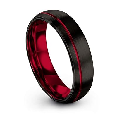 Chroma Color Collection Tungsten Wedding Band Ring 8mm for Men Women R