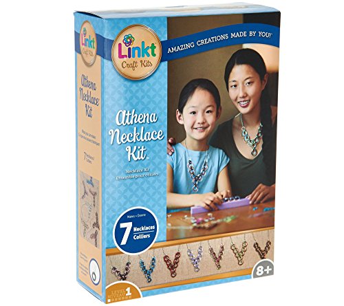 Linkt Craft Kits - Athena - Crafts for Kids - Make Your Own Jewelry - 7 Necklace Set