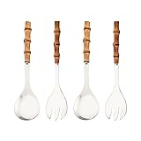 Uniturcky Serving Spoon and Fork Set, 304 Stainless