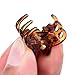 Hotop 24 Pieces Mini Hair Clips Plastic Hair Claws Pins Clamps for Girls and Women (Brown)