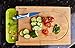 SimPrium - Premium Bamboo Cutting Board with Drip Groove and Plastic Tray for Easy Waste Removal & Faster Food Prep Time - Larger Work Surface Area - Anti-Microbial - Food Safe - 15x10