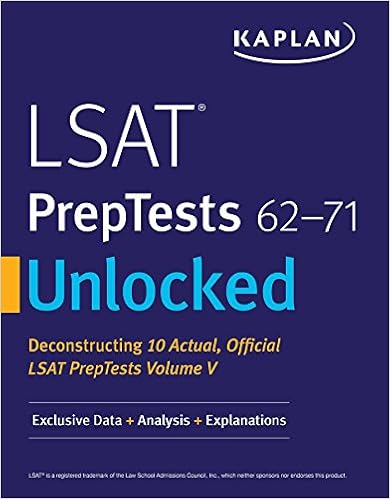 Lsat Preptests 62 71 Unlocked Exclusive Data Analysis - lsat preptests 62 71 unlocked exclusive data analysis explanations kaplan test prep csm edition