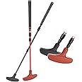 ToVii 2 Pack Mini Golf Putters with Adjustable Aluminum Alloy Shaft for Men & Women, Two-Way Right or Left Handed, Junior Golf Putters with Premium Grip