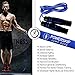 PowerSkip Jump Rope with Memory Foam Handles & Weighted Speed Cable - Best Jump Ropes for Fitness Workouts, Jumping Exercise, Skipping, MMA and Boxing