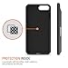 Trianium iPhone 8 Plus Wallet Case [Walletium Series] for Apple iPhone 8Plus / iPhone 7 Plus Case Wallet Credit Card Holder Enhanced Grip/Card Slot Holder Cover [Heavy Duty Protection] - Black