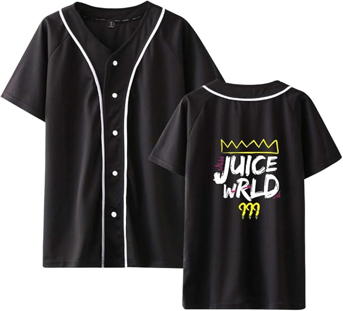 BienBien Unisex Classic Baseball Mesh Jersey TShirt Juice Wrld Print
